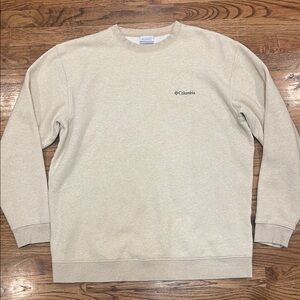 Columbia Men's Cream Sweater  size XL